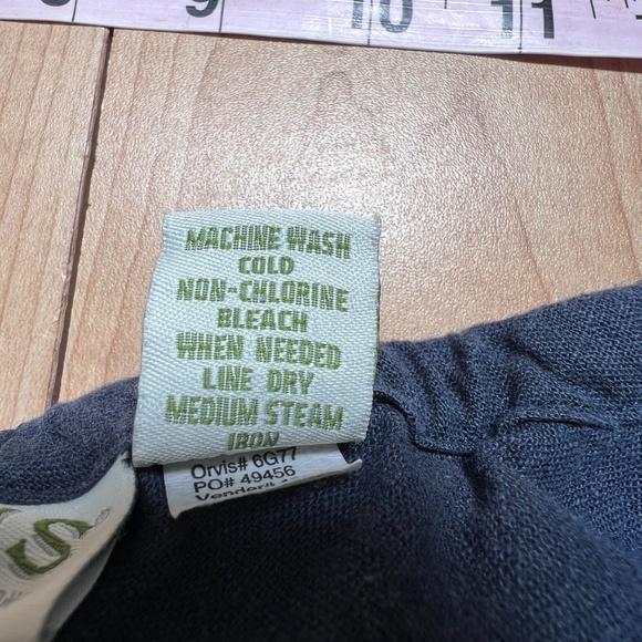 Orvis Women Linen Blend Tiered Midi Skirt Blue Sz L Peasant Cottagecore - Picture 7 of 8